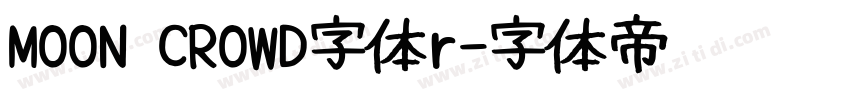 MOON CROWD字体r字体转换